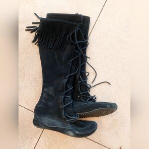 Minnetonka tall moccasins